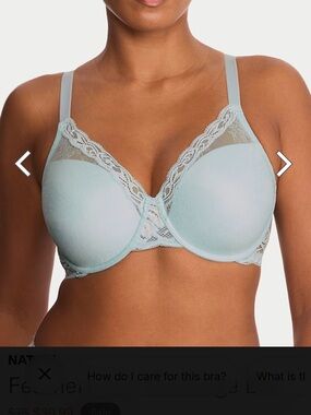 Natori Pale Blue Lace Underwire Bra